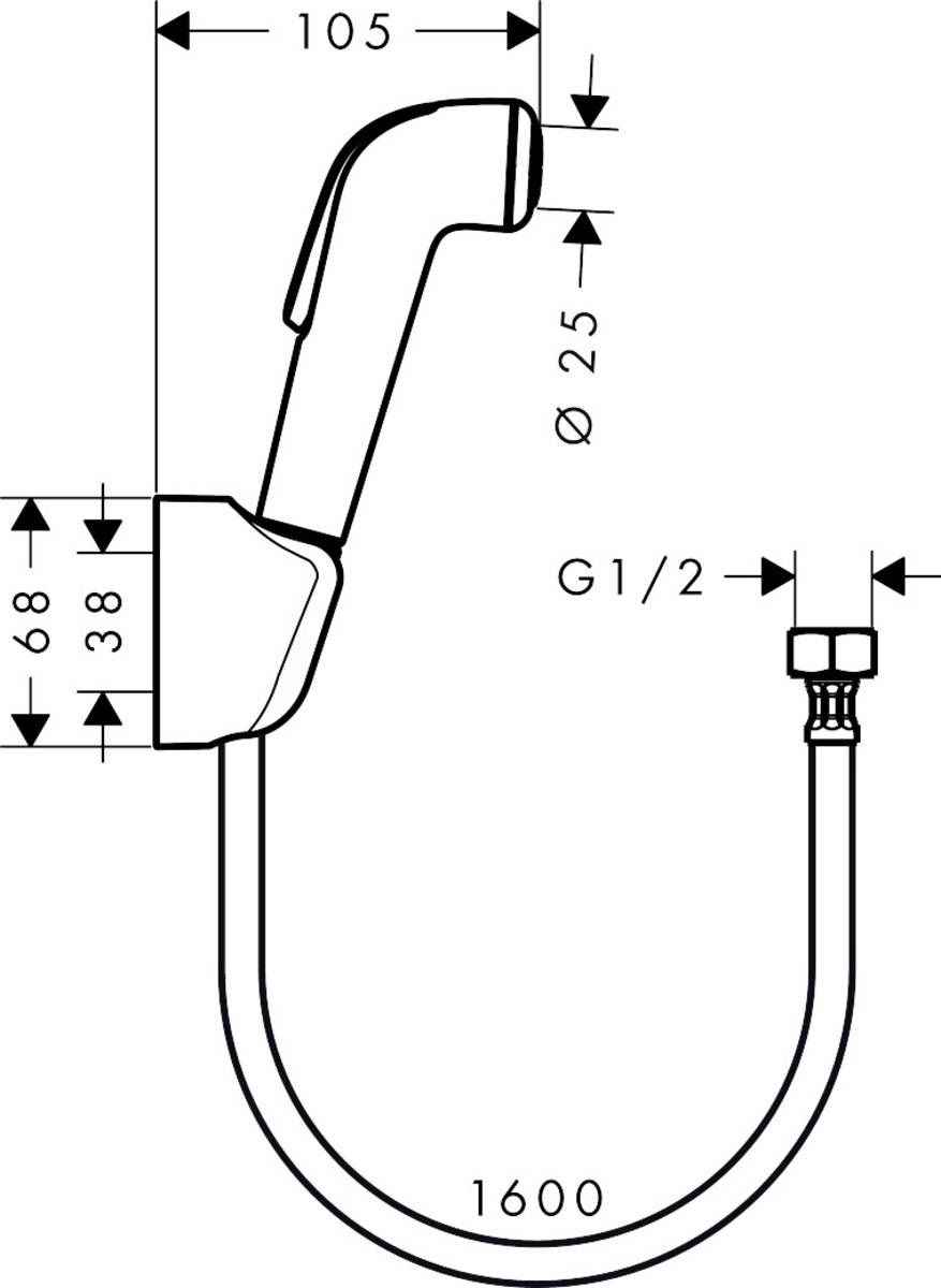Гігієнічний душ Hansgrohe 32122000