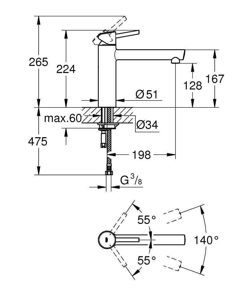 Змішувач для кухні Grohe Concetto 31128001