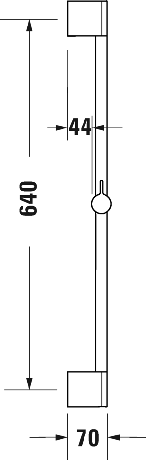 Штанга для душа 700 Duravit UV0600001000