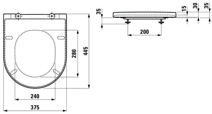 Kartell Сидіння з кришкою для унітаза, Soft Close, білий H8913330000001