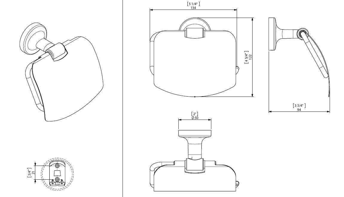 Тримач паперу Creabath Infinity 192748
