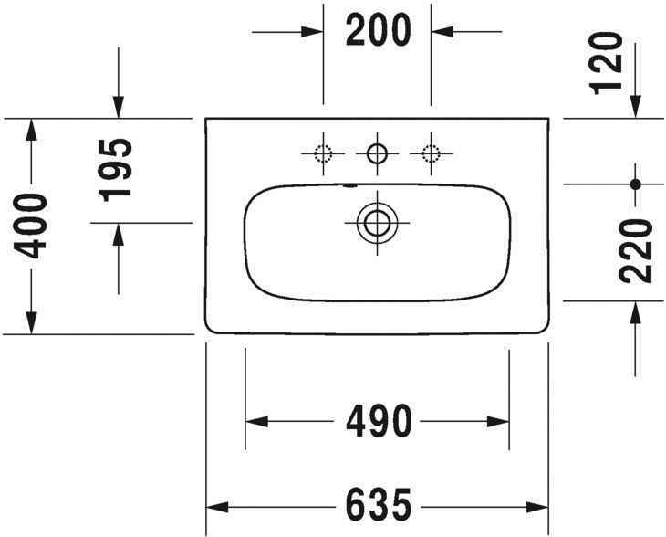 Умивальник Duravit DuraStyle 2337630030