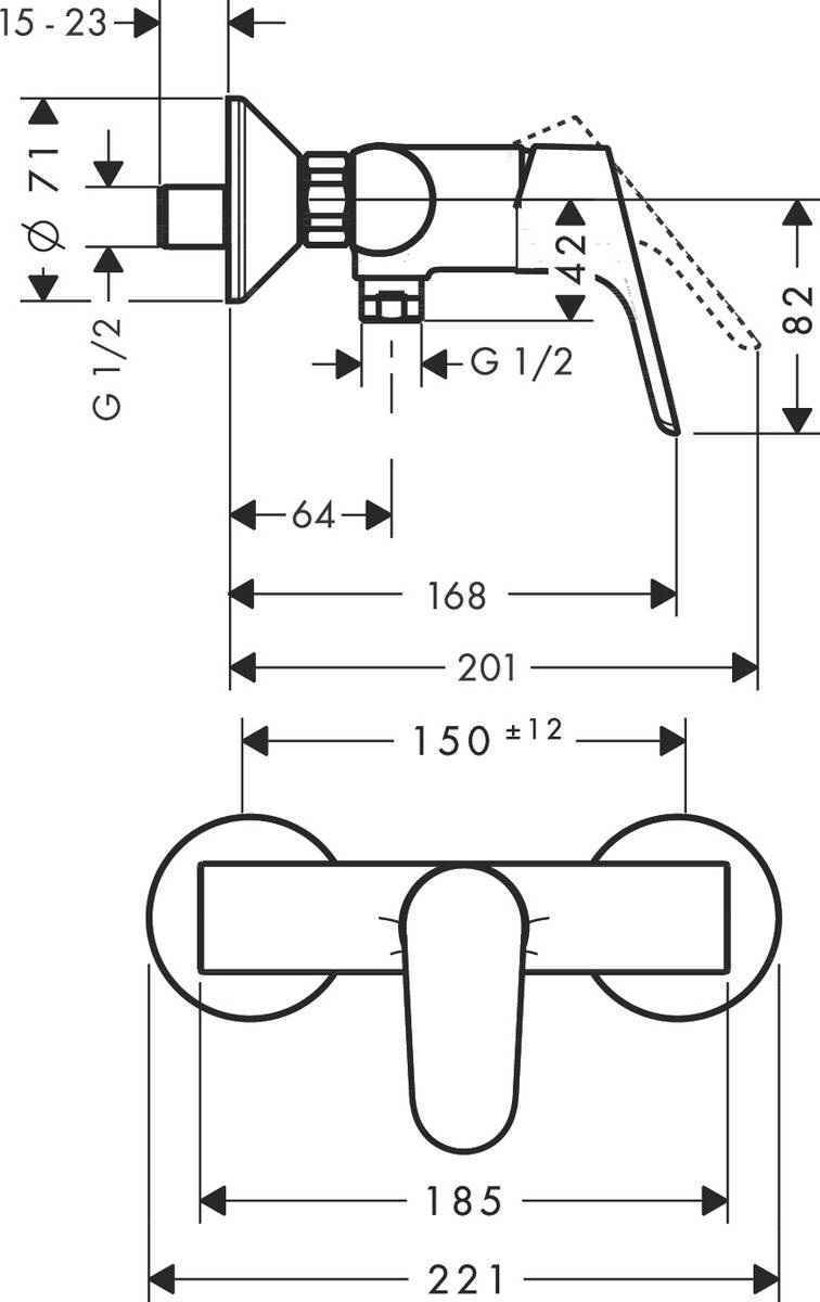 Змішувач для душа Hansgrohe Focus 31960000