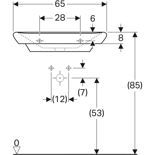 Перегородка для висувного ящика Geberit Xeno? 125465600