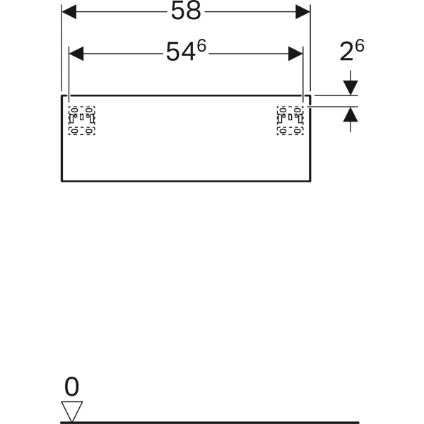 Шкафчик під умивальник Geberit XENO? 500.507.43.1