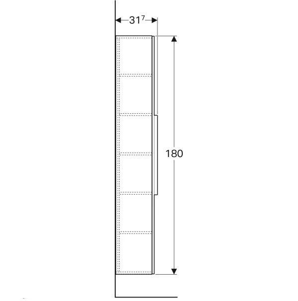 Пенал Geberit iCon 841002000