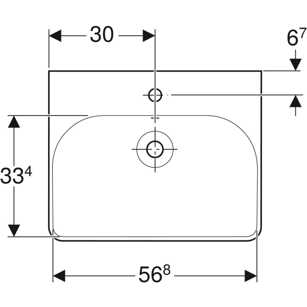 Дзеркальна шафа Geberit Option Basic 500.229.01.1