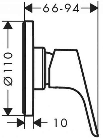 Hansgrohe Focus E2 Змішувач для душу прихованого монтажу, хром 31961000