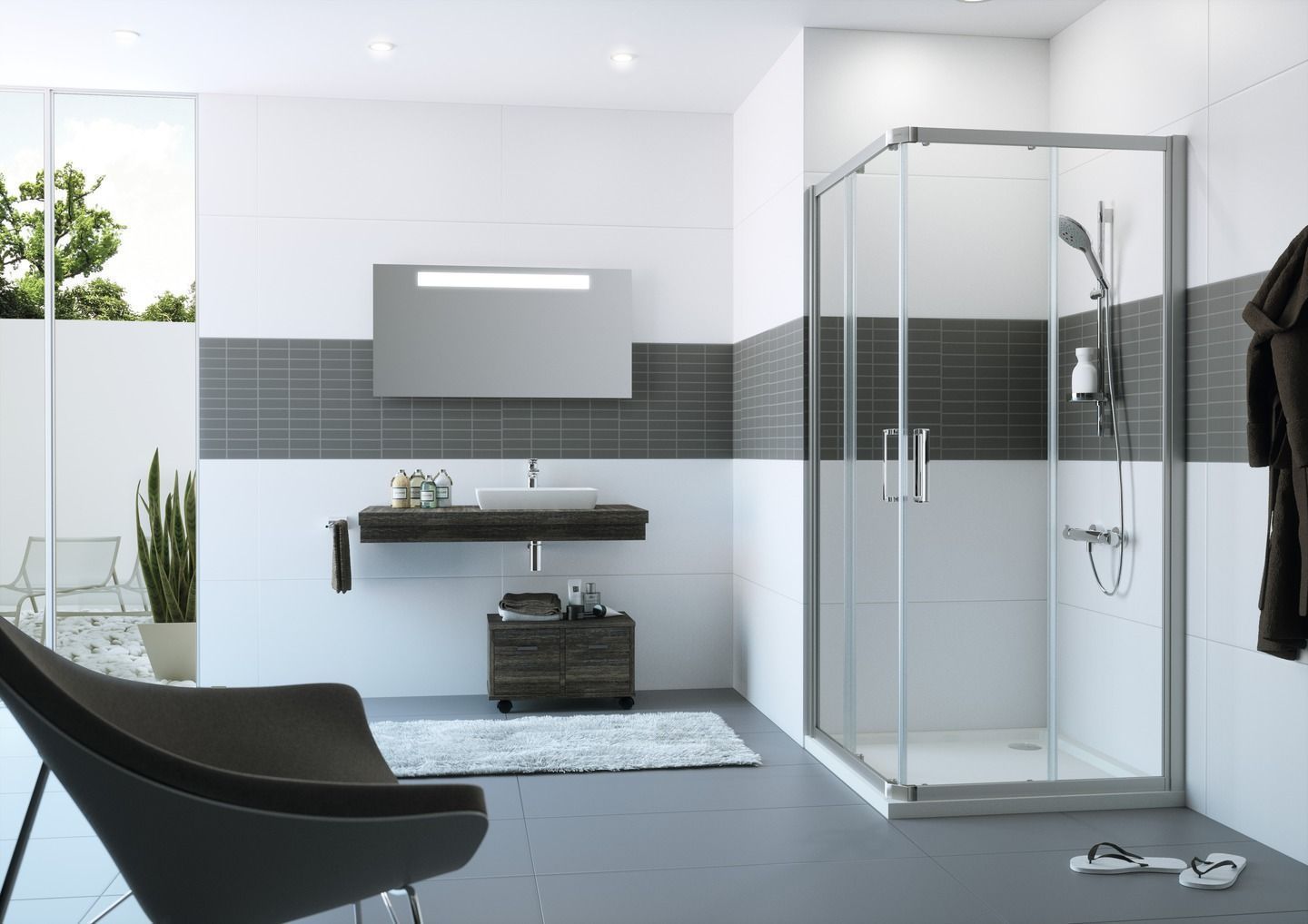 Раздвижная душевая кабина Huppe Classics 2 C20103.069.321