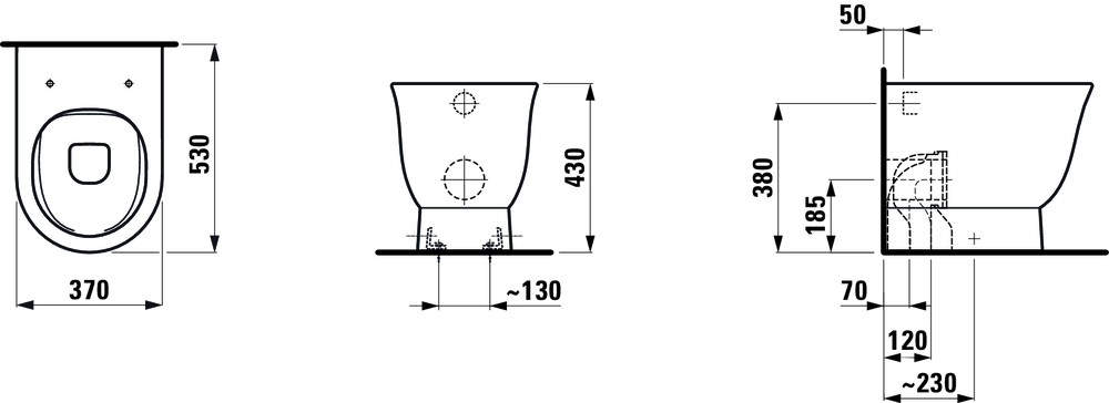 Унітаз підлоговий Laufen The New Classic H8238517570001