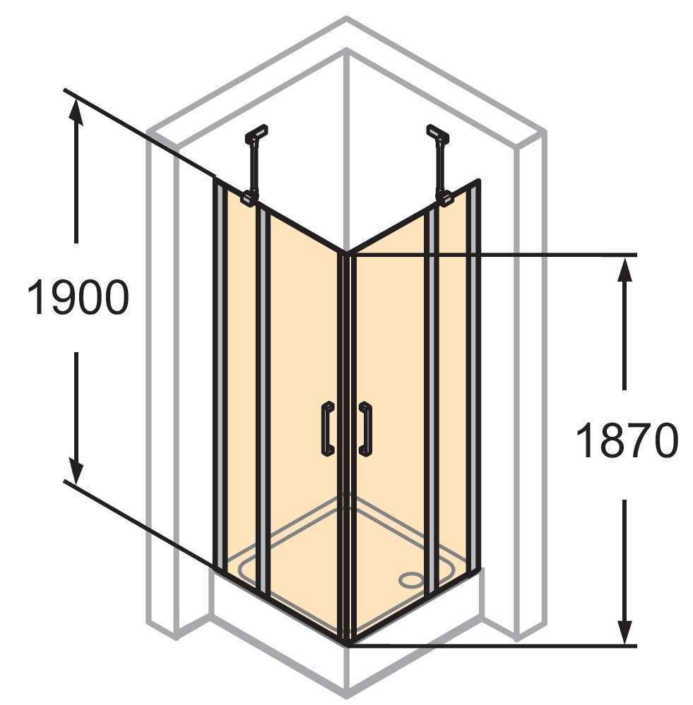 Розпашна душова кабіна Huppe Classics 2 C23001.069.321