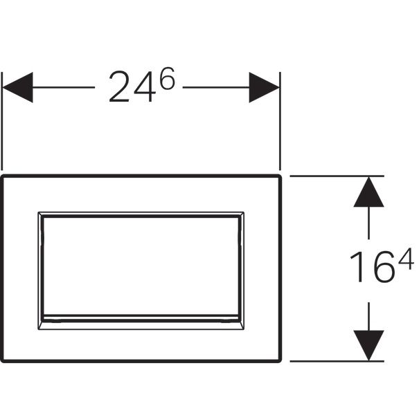 Клавиши смыва воды Geberit Sigma 30 (антивандальная) 115.893.KY.1