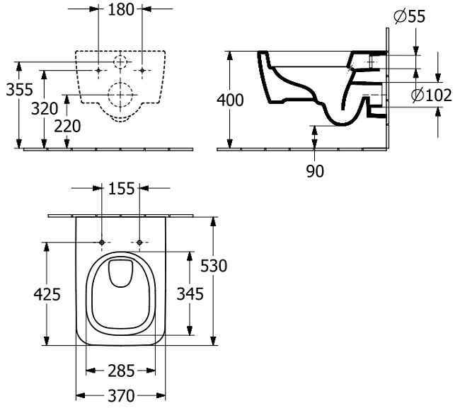 Skyla Унитаз подвесной rimless TwistFlush с сиденьем Soft Close 4682CL01