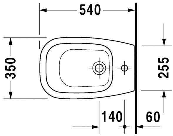 Біде підлогове Duravit D-Code 22371000002