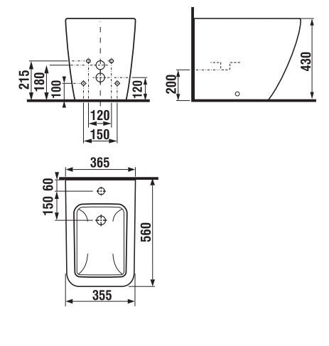 Биде напольное Jika Pure