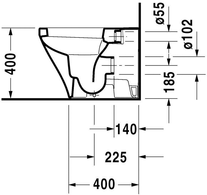 Унитаз напольный Duravit DuraStyle 2150090000