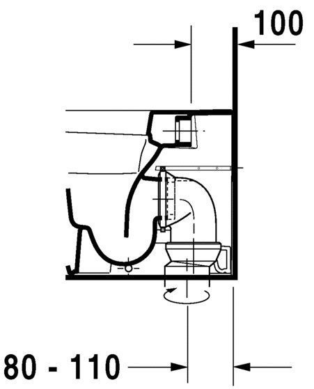 Унитаз напольный Duravit DuraStyle 2150090000