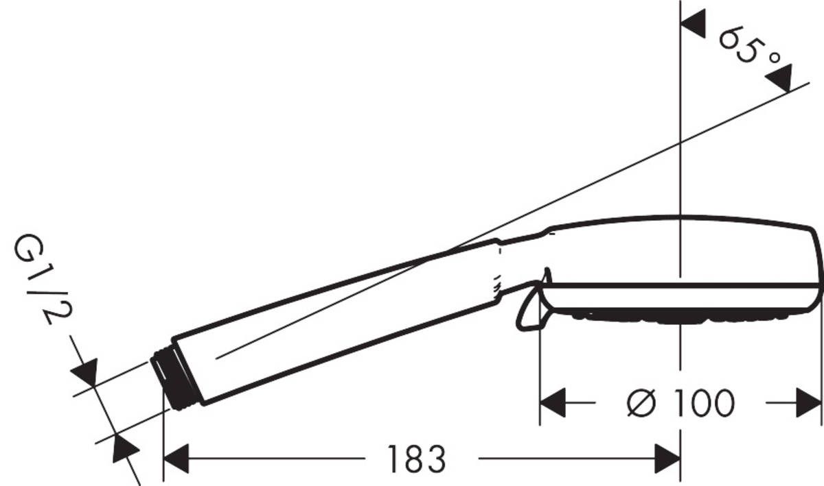 Ручной душ Hansgrohe Crometta Multi 100 3jet 26823400