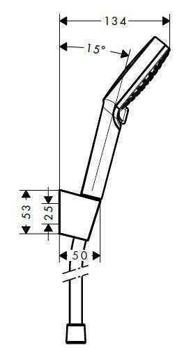 Душовий набір Hansgrohe Crometta Vario (100/1250-1600) 2jet 26693400