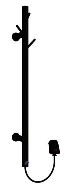 Рушникосушка TUBIE-60C31, 600мм, чорний матовий TUBIE-60C31