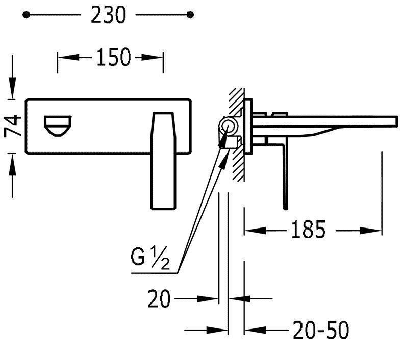 Смесители на раковину Tres Slim 20220003AC