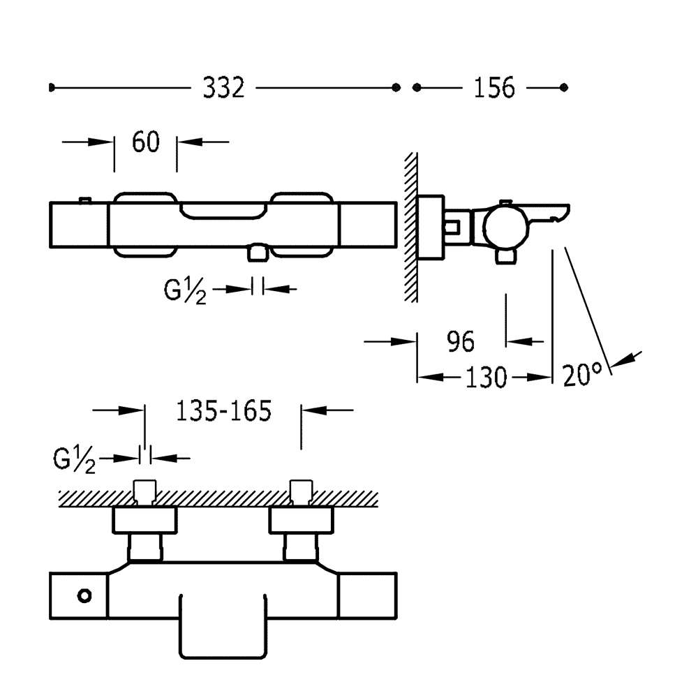 Набор: Смесители для ванны и душевым набором Loft Tres 20017409NA