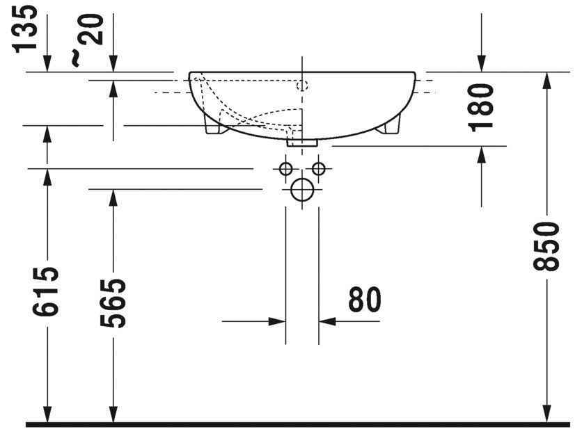 Раковина Duravit ME by Starck 0378550000