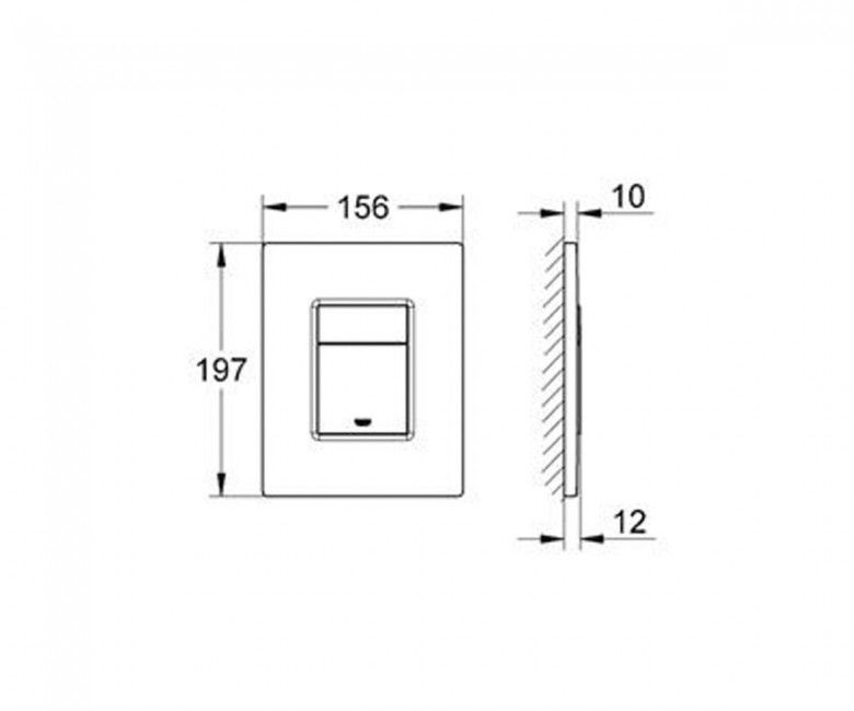 Клавиша смыва GROHE SKATE COSMOPOLITAN 38732DA0