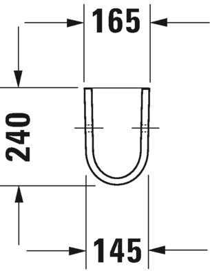 Напівп'єдестал Duravit 0865170000