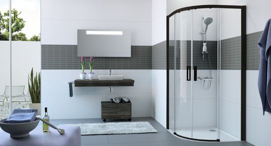 Розсувна душова кабіна Huppe Black Classics 2 C25502.123.321