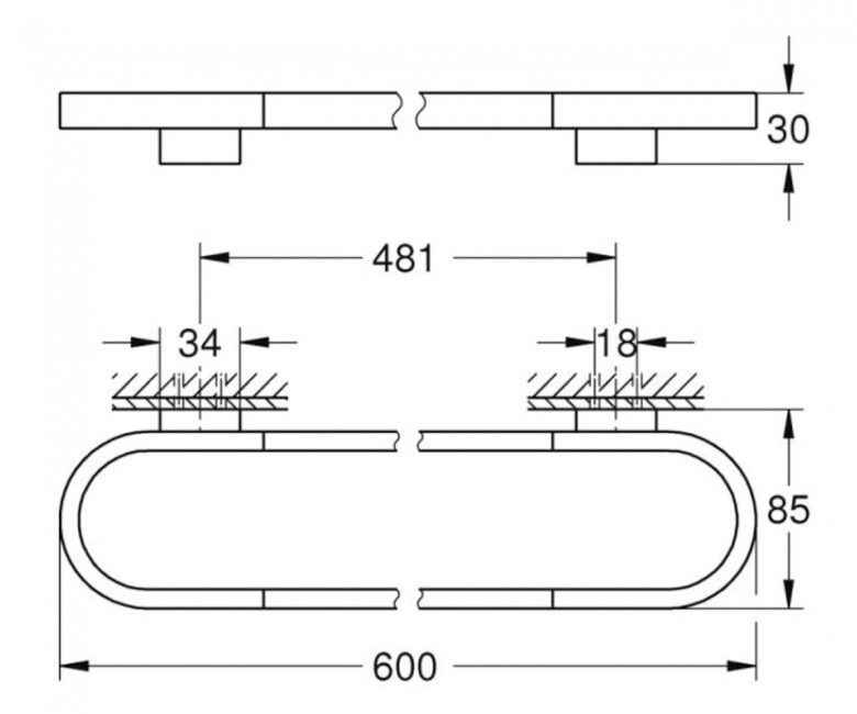 Рушникотримач Grohe Selection 41056BE0