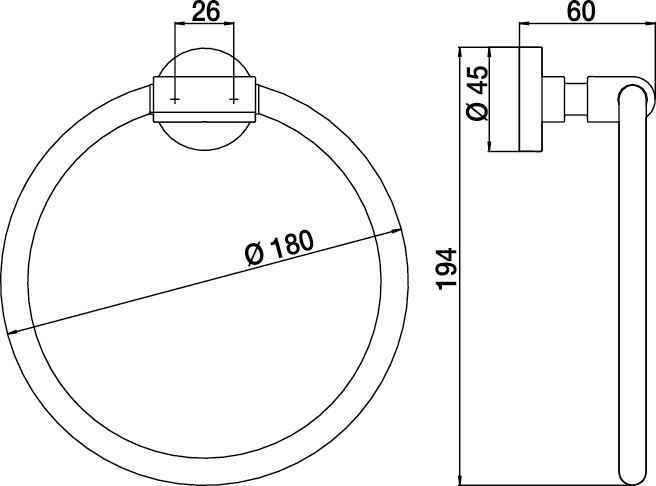 Рушникотримач Emco Eposa 0855 001 02