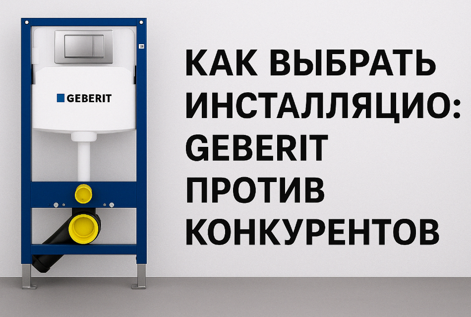 Как выбрать инсталляцию: сравнение Geberit и аналогов