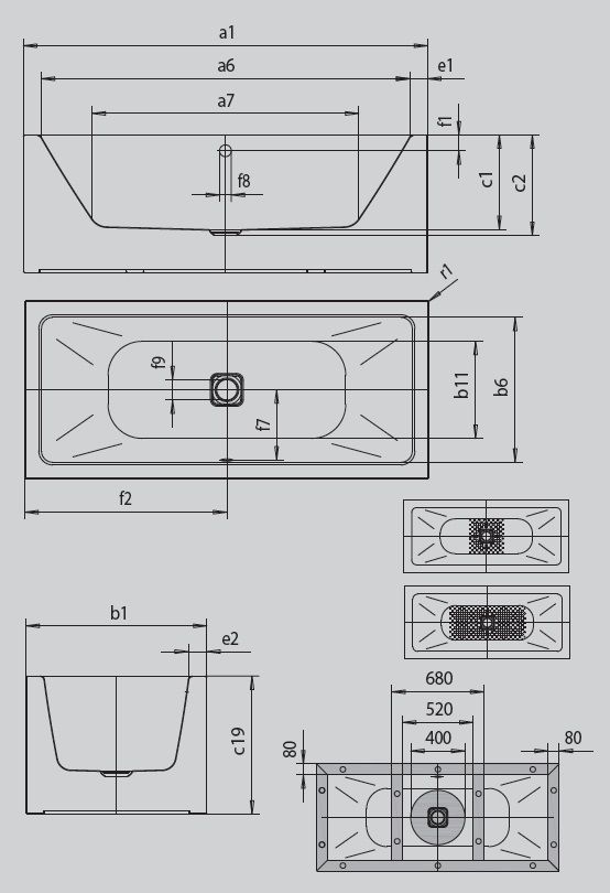 Ванна Meisterstuck Conoduo 1732 4080 0001