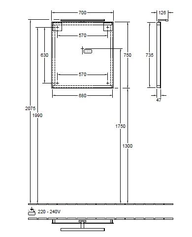 Зеркало More to see Villeroy & Boch A4047000