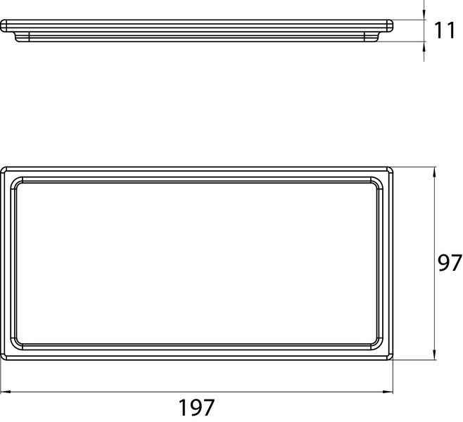 Скляна поличка Emco Liaison 1866 000 03