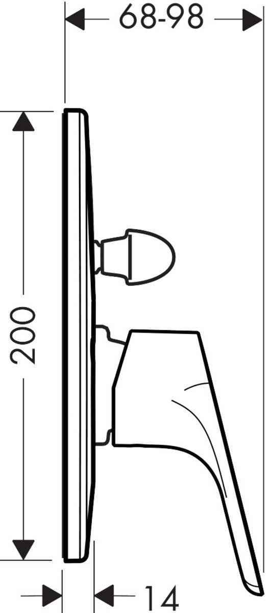 Змішувач для ванної Hansgrohe Focus 31947000