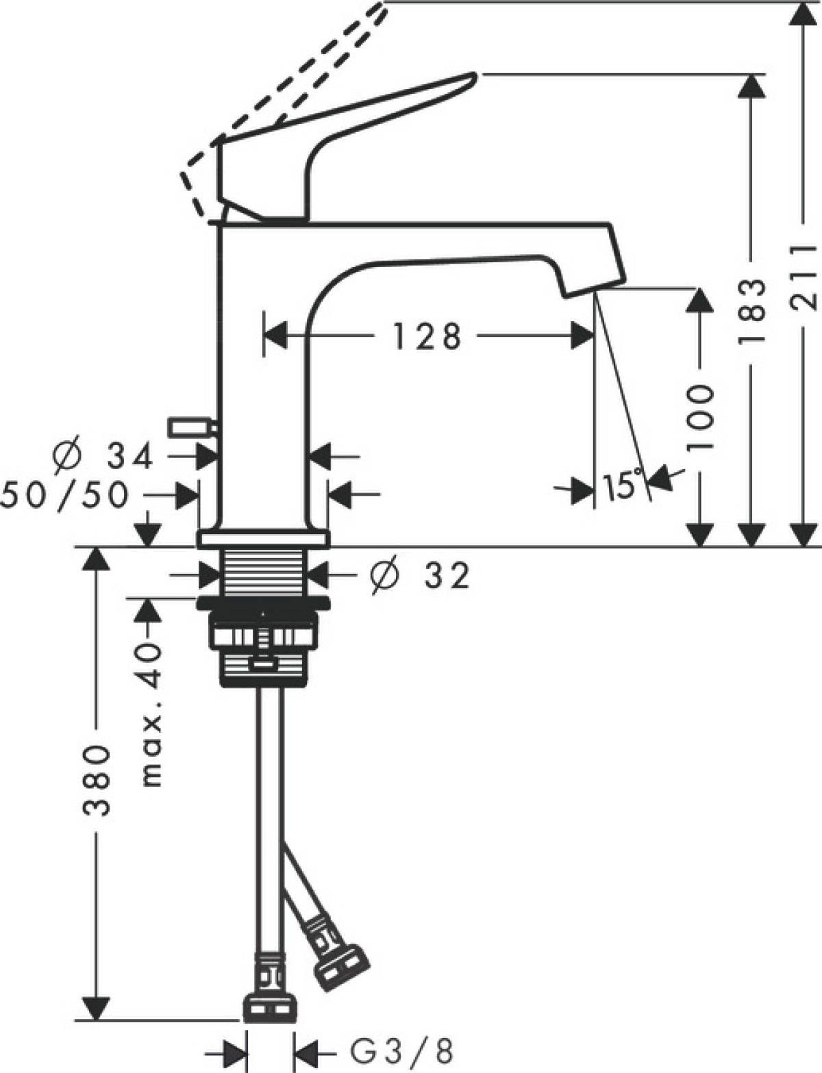 Смеситель Axor Citterio M 34010000