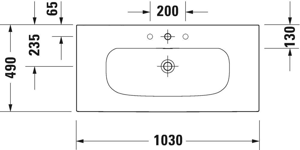 Умывальник Duravit Viu 2344100060