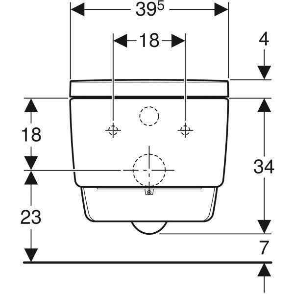 Унітаз підвісний Geberit AquaClean Mera (з функцією біде) 146.214.11.1