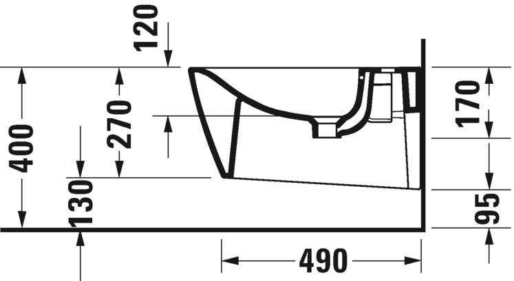 Біде підвісне Duravit Viu 2292150000