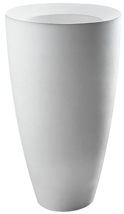 DP Kracklite Раковина підлогова 840мм, Ø 46 см, виведення в стіну, білий глянцевий 8330001K