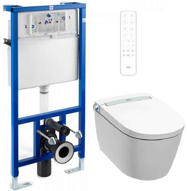 Mila Унітаз-біде підвісний, безобідковий+Інсталяційна система з кріпленням