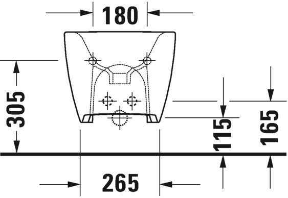 Біде підвісне Duravit Viu 2292150000