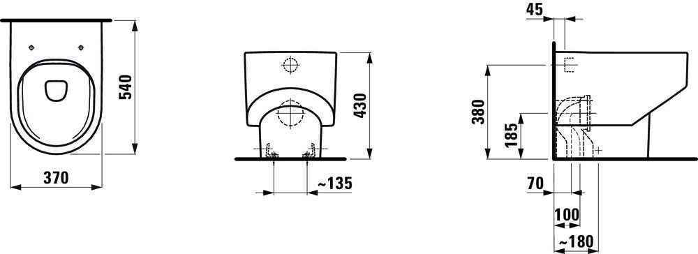 Унітаз підлоговий Laufen Sonar H8233417570001