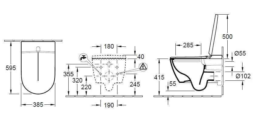 Унітаз з кришкою биде Villeroy and Boch ViClean-I 100 560050R1