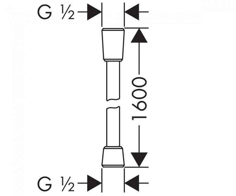 Шланг Hansgrohe Isiflex (с шарниром) 28276000