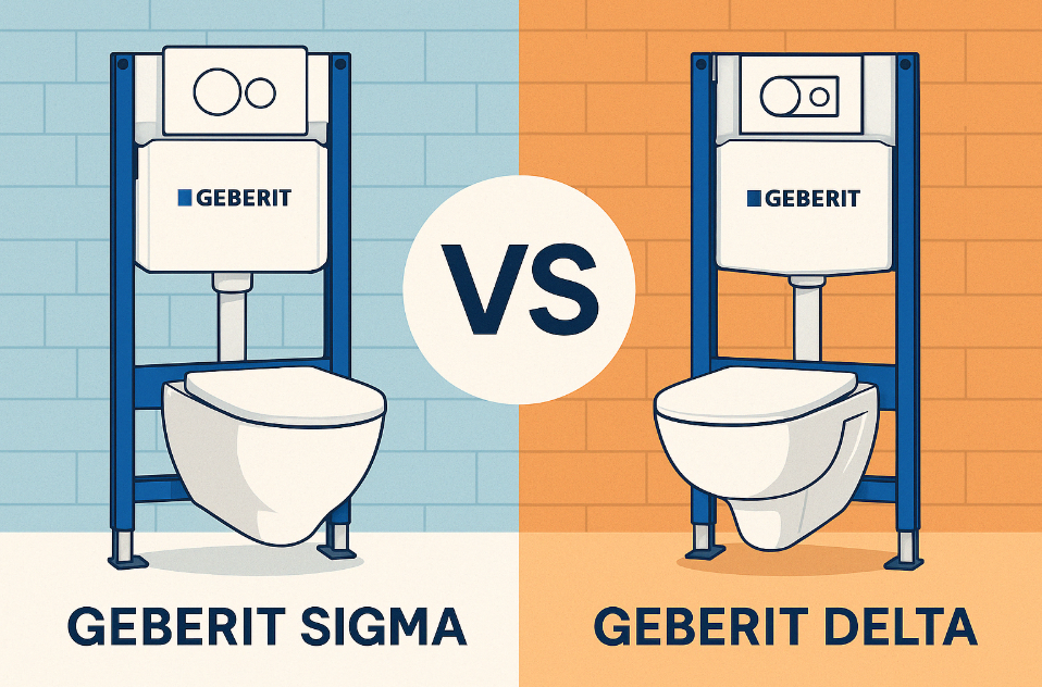 Сравнение инсталляций Geberit Sigma и Delta: что выбрать?