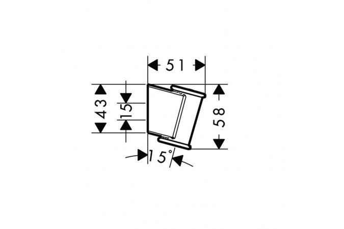 Тримач душа hansgrohe Porter Classic, хром 28324000