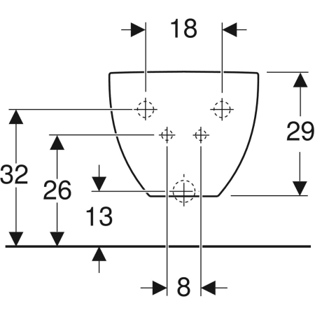 Биде подвесное Geberit Acanto
